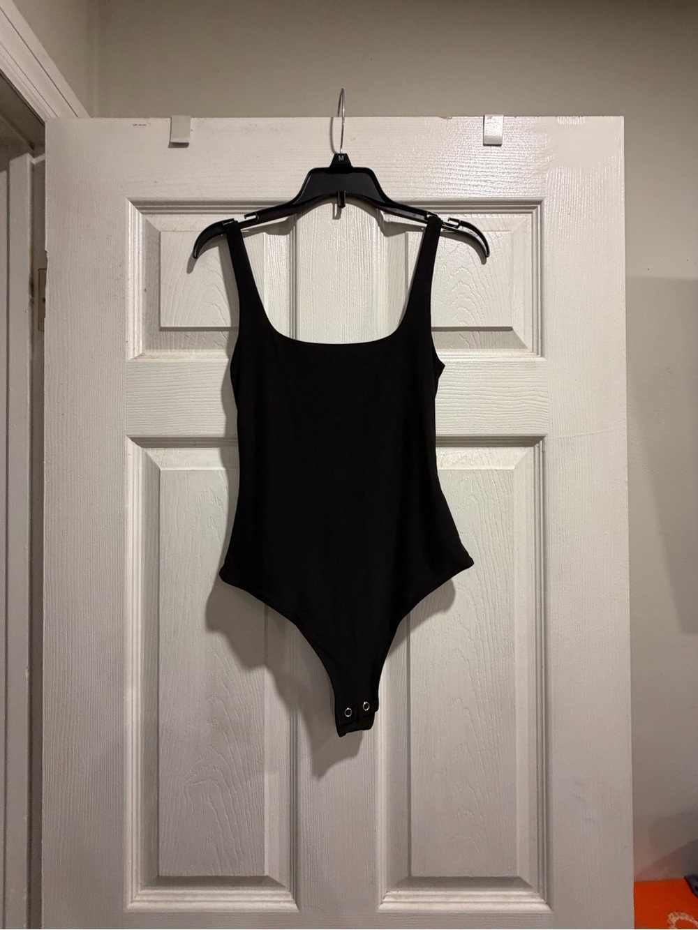 Black Scoop Neck Bodysuit - Women Tops Bodysuits